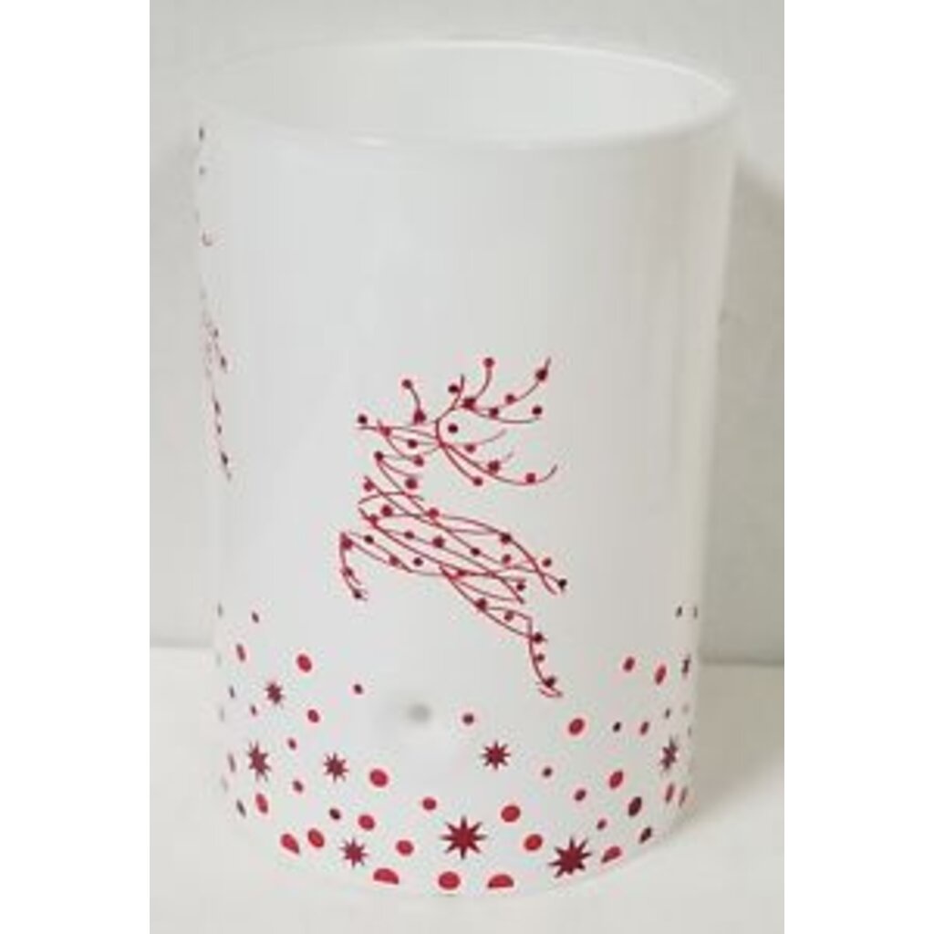 Tea Light Holder Multi Reindeer Flight