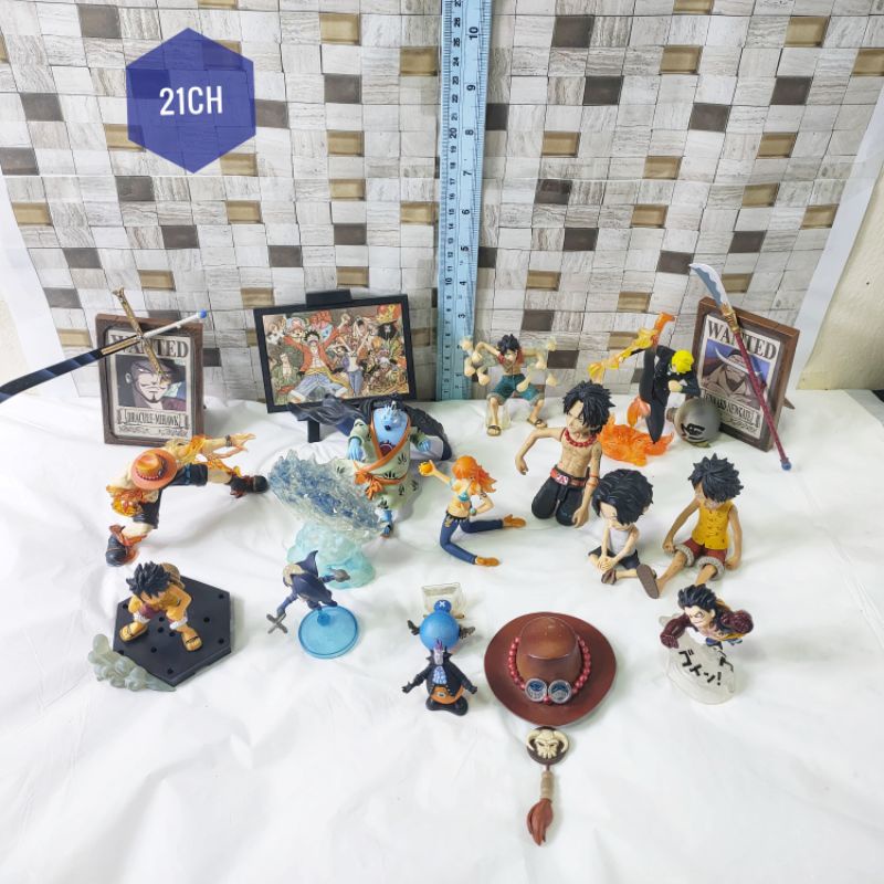 21โมเดลวันพีช one piece figure  SD(ตัว/ราคา)  จินเบ  One Piece Cry heart และอื่นๆงานแท้ญี่ปุ่น มือ2