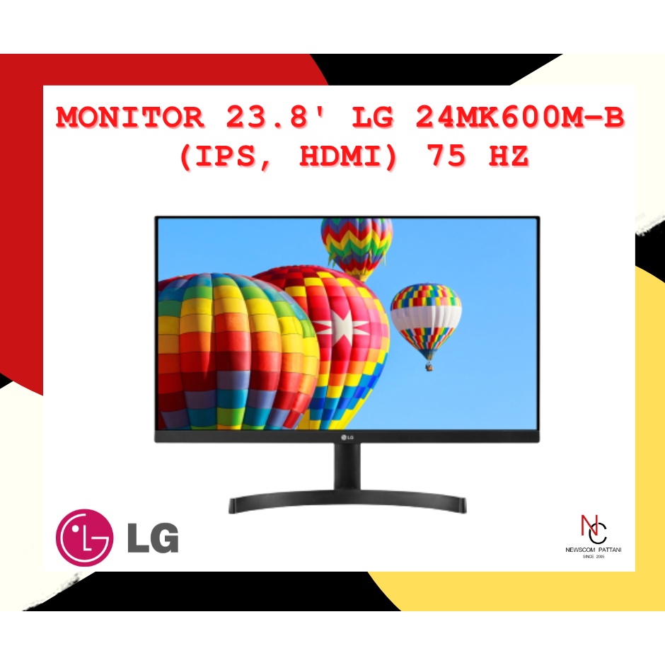 Monitor 23.8' LG 24MK600M-B (IPS, HDMI) 75 Hz