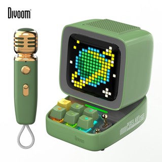 [ส่งฟรีจาก กทม] ลำโพงบลูทูธ Divoom รุ่น Ditoo Pro Diroo Mic พร้อมจอ Pixel  แบตในตัวปรับแต่งรูปได้ รับประกันสินค้า 1 ปี