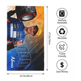 History Awaits-Lando Norris ผ้าขนหนู ทรงสี่เหลี่ยม ขนาด 70x40 ซม. สําหรับเล่นกีฬา โยคะ วิ่ง ฟิตเนส กลางแจ้ง