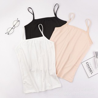 ของดีพร้อมส่ง! สายเดี่ยว เต็มตัว ซับใน เสื้อกล้าม ผ้าไม่หนาไม่บาง