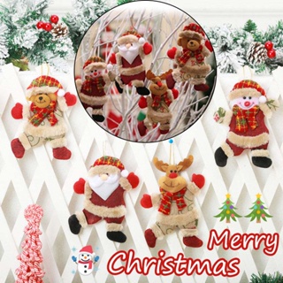 🔥COD🔥ของตกแต่งวันคริสต์มาส เครื่องประดับต้นคริสต์มาส ตุ๊กตาผ้าคริสต์มาสจี้เล็ก จี้ตุ๊กตาการ์ตูน