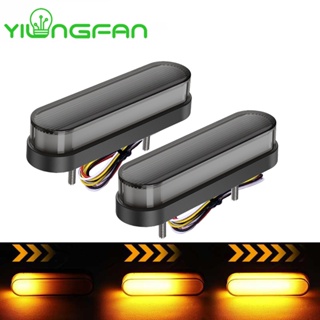 2PCS 34LED Waterproof Rear Brake Tail Light Dynamic Turn Signals Side Lamp For Motorcycle Motorbike ATV UTV Car Truck