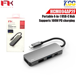 ฮับยูเอสบี FeelTEK HCM004AP2F Portable 4-in-1 USB-C Hub Gray