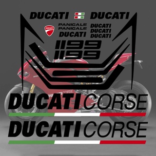 สติกเกอร์สะท้อนแสง ขนาดใหญ่ สําหรับตกแต่งหมวกกันน็อค Ducati 848 959 1098 S 899 1198