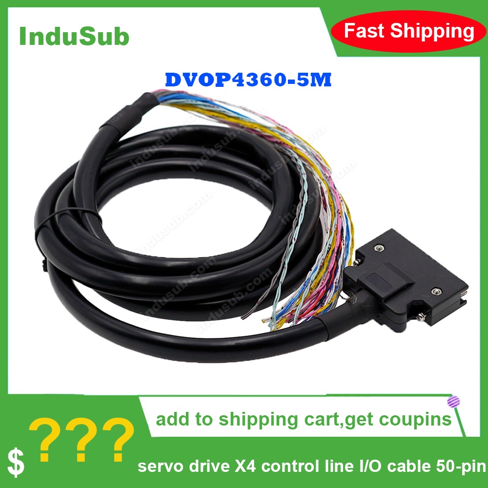 DVOP4360-5M เซอร์โวไดรฟ์ X4 ควบคุมสาย I/O สาย 50 พินการสื่อสาร 1M 1.5M 2M 2.5M 3M 5M