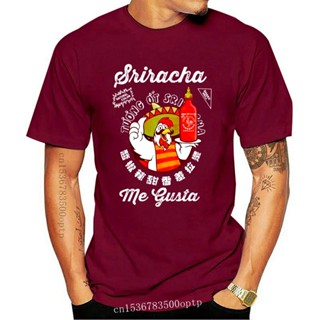 เสื้อยืด ผ้าฝ้าย พิมพ์ลายกราฟฟิค Me Gusta Sriracha Hot Chili Sauce สําหรับผู้ชาย และผู้หญิงS-5XL