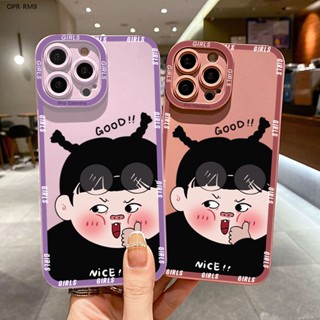 Realme 9 9i 8i 8 Pro Plus Pro+ 4G 5G เคสเรียวมี สำหรับ Funny Cartoon Little Girl เคส เคสโทรศัพท์ เคสมือถือ Full Cover Shell Shockproof Back Cover Protective Cases