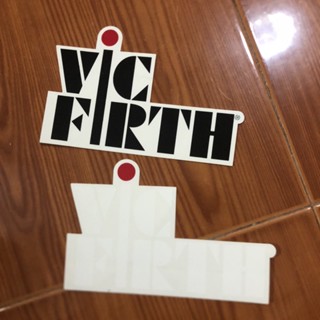 สติ๊กเกอร์กลอง Vicfirth ของแท้ มีสองสีพร้อมส่ง