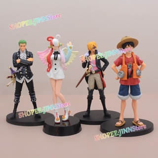 โมเดลฟิกเกอร์ PVC อนิเมะวันพีช ZORO LUFFY SANJI UTA ของเล่นสําหรับเด็ก