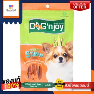 ด็อก เอ็นจอย เจอร์กี้ สตริพ รสตับไก่70ก.DNJ JERKY STRIP CHICKEN LIVER FLAVOUR70G