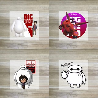 แผ่นสติกเกอร์แพทช์ ลายการ์ตูน Disney Baymax Iron on Patches Big Hero 6 เหมาะกับของขวัญคริสต์มาส สําหรับตกแต่งเสื้อผ้า DIY