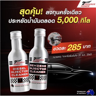 🔥 ลด 80 -.🔥  น้ำยาล้างหัวฉีดดีเซล เพกาซัส พาวเวอร์ PEGASUS POWER ขนาด 125 ml. [1 ขวด]