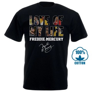 Lsmtx1 เสื้อยืด ผ้าฝ้าย พิมพ์ลาย Freddie Mercury Love Of My Life พลัสไซซ์ สําหรับผู้ชายสามารถปรับแต่งได้