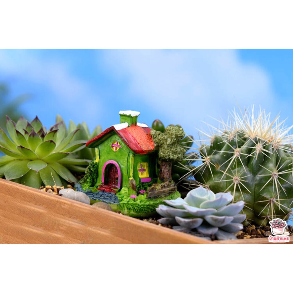 หมู่บ้านหรรษา ตุ๊กตาจิ๋ว โมเดลจิ๋ว แต่งสวน ตุ๊กตาแต่งสวนจิ๋ว - รูปที่ 7