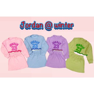 ชุดเซตเด็ก2ชิ้น เสื้อปักjordan