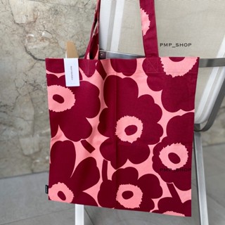 ✅พร้อมส่ง Marimekko ดอกแดง-พื้นชมพู 2022 (ของแท้ 100% พร้อมส่ง)