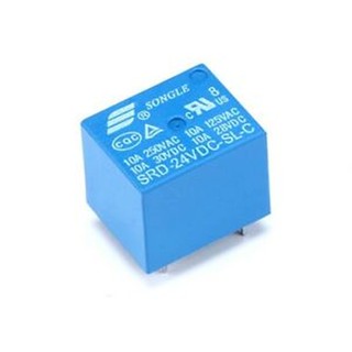 รีเลย์ 24VDC relay 24v 10A 250VAC SRD-24VDC-SL-C