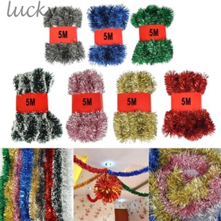 5M Christmas Bar Tops Ribbon Tinsel Garland Christmas Tree Ornaments Decoration Brand New