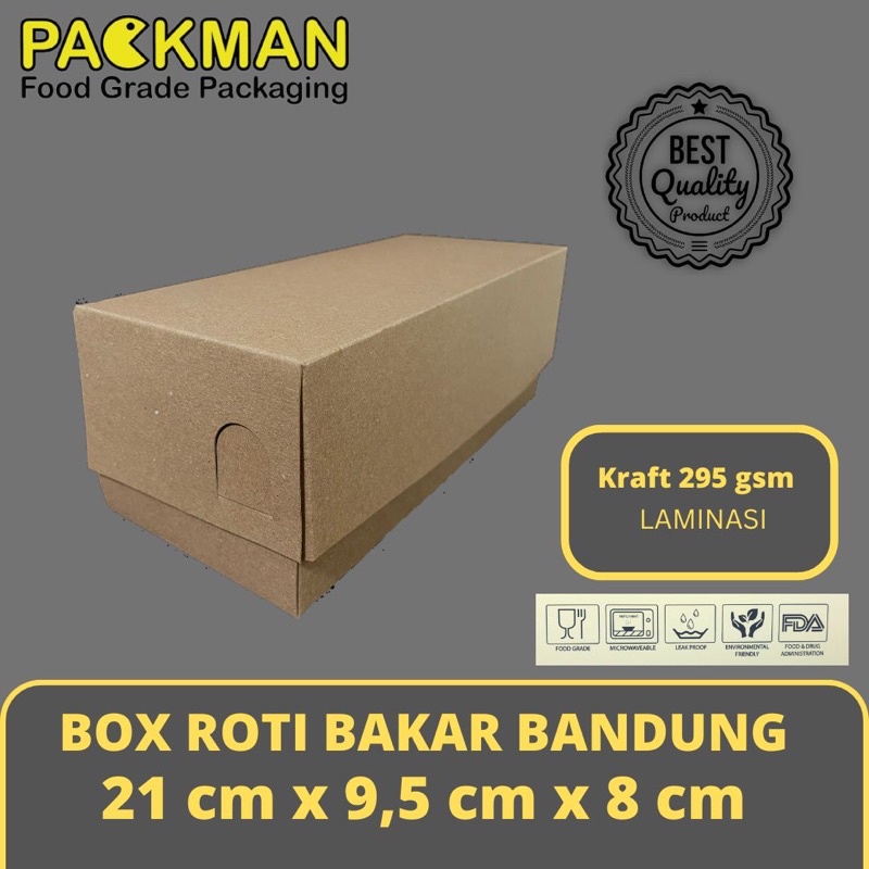 Bandung LAMINATED BREAD DUS / GRILLED BREAD BOX / BROWNIS CAKE BOX / DONUT BOMBOLONI - PE LAMINATED