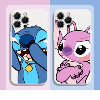 Cute Stitch คู่รัก เคสไอโฟน iPhone 11 8 Plus case X Xr Xs Max Se 2020 cover เคส iPhone 13 12 pro max 7 Plus 14 pro max