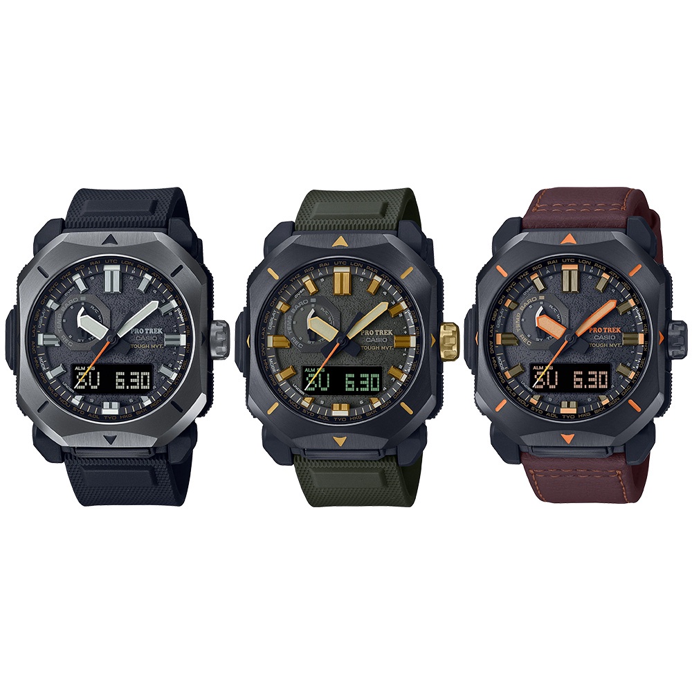 Casio Protrek นาฬิกาข้อมือผู้ชาย สายเรซิน/สายหนัง รุ่น PRW-6900,PRW-6900YL,PRW-6900Y (PRW-6900Y-1,PRW-6900Y-3,PRW-6900YL