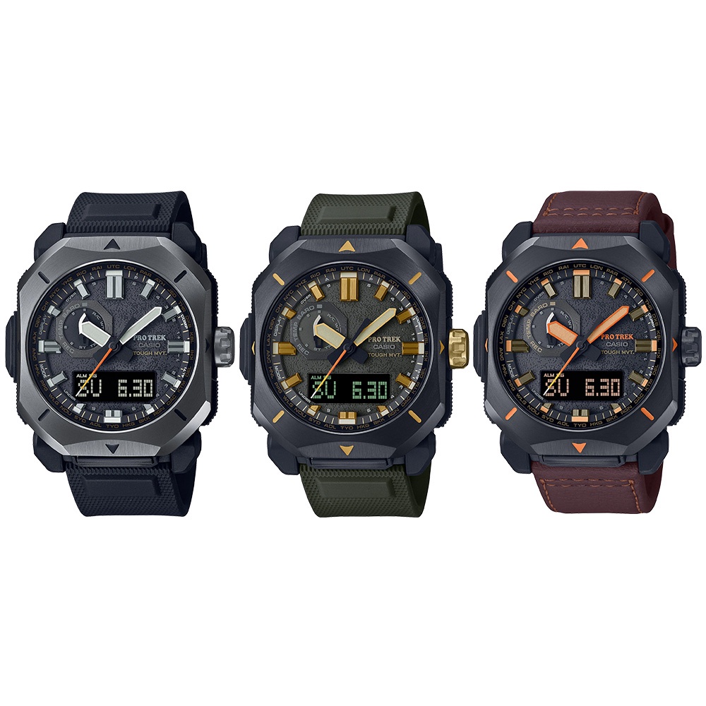 Casio Protrek นาฬิกาข้อมือผู้ชาย สายเรซิน/สายหนัง รุ่น PRW-6900,PRW-6900YL,PRW-6900Y (PRW-6900Y-1,PR