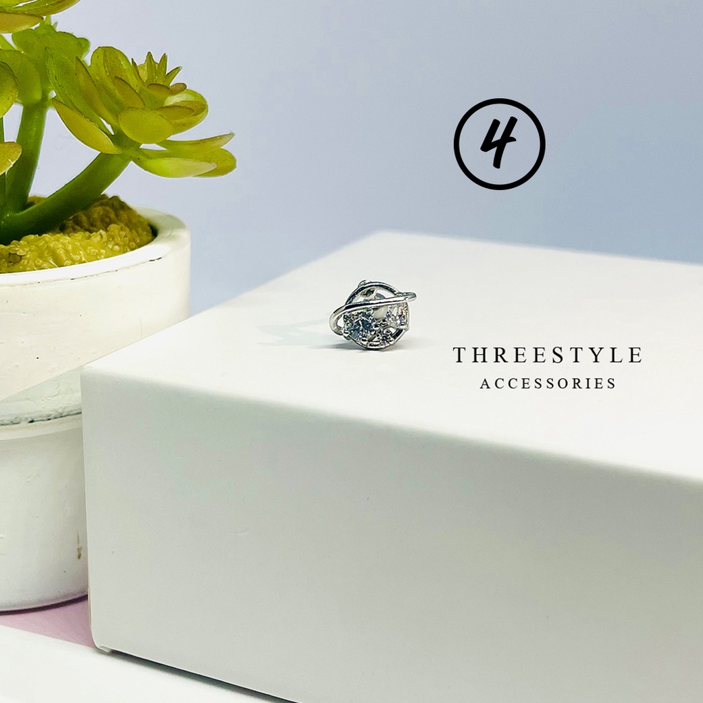 🇰🇷 จิวหูเกาหลี นำเข้า เงินแท้ (เซ็ตที่30) (ราคาต่อชิ้น) (ผิวแพ้ง่ายใส่ได้) - รูปที่ 3