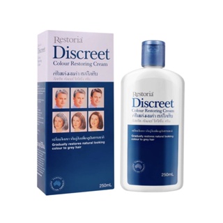 เรสโตเรียครีมแต่งผมดำ 250มล. Restoria Discreet Colour Restoring Cream