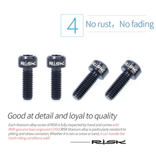 น็อตไทเทเนียม Risk ยึดมือเกียร์ M5×14 (สินค้าส่งจากร้านในไทย)