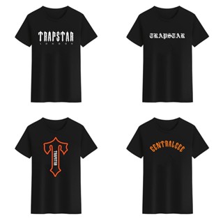 เสื้อยืดคอกลม พิมพ์ลาย Mingyuan Trapstar London Accesories สีดํา สีขาว สําหรับผู้ชาย และผู้หญิง