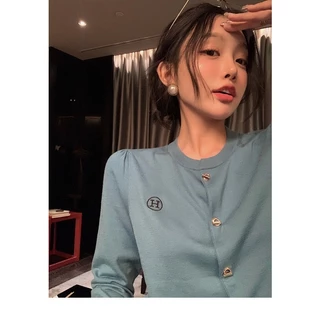 Gakki เสื้อสเวตเตอร์คาร์ดิแกนแขนยาวกันหนาวผู้หญิง ผ้านิ่มใส่สบาย 1293#