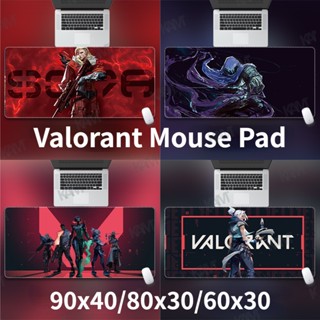 แผ่นรองเมาส์ Kam Valorant แผ่นรองเมาส์สำหรับเล่นเกมขนาดใหญ่พิเศษ 90x40 / 80x30 / 60x30 ซม. แผ่นรองเดสก์ท็อปกันน้ำการพิมพ์ HD แป้นพิมพ์สำนักงานบุคลิกภาพสร้างสรรค์แผ่นรองโต๊ะกันลื่น