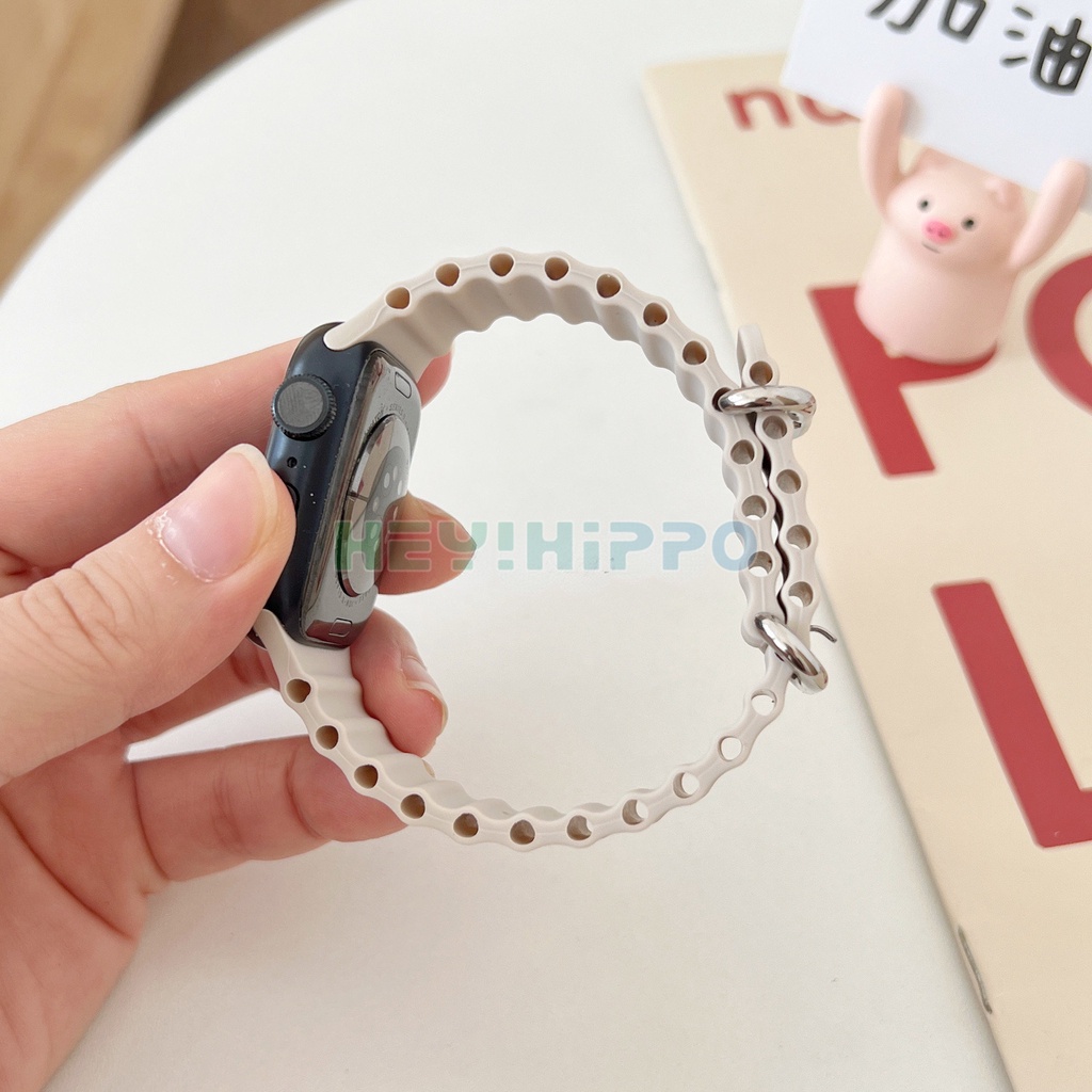 สายนาฬิกาข้อมือซิลิโคน สําหรับ iwatch ultra 8 7 41 มม. 45 มม. 49 มม. i watch series 6 5 4 3 40 มม. 44 มม. 38 มม. 42 มม. 2022
