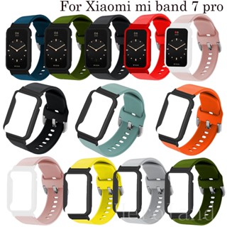 สายนาฬิกาข้อมือ สําหรับ Xiaomi Mi Band 7 Pro Strap Band For MiBand 7 Pro Smart Wriststrap สร้อยข้อมือซิลิโคน อุปกรณ์เสริม + เคส