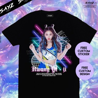 เสื้อทหาร Kaos Yeji Itzy Koreaanse Steetwear เสื้อยืด Kpop Harajuku Custom Kaos Kpopstreetwear Mannen T Shirt Vrouwen