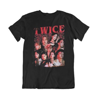 เสื้อยืดพิมพ์ลายแฟชั่น Twice shirt ~ เสื้อยืด พิมพ์ลาย K-pop Girl Group สไตล์คลาสสิค สําหรับทุกเพศ BYTE 7LXJ