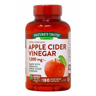 Natures Truth Apple Cider Vinegar 1200 mg, 180 แคปซูล นำเข้าจาก USA 🇺🇸 (EXP.08/2024)