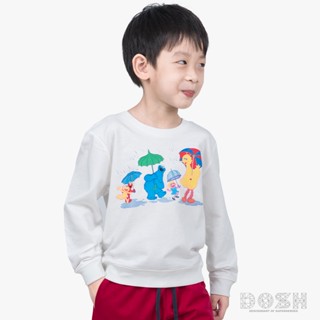 DOSH KIDS UNISEX SWEATER SESAME STREETเสื้อสเวตเตอร์แขนยาว เด็กชาย-เด็กหญิง FSEBT5017-WH