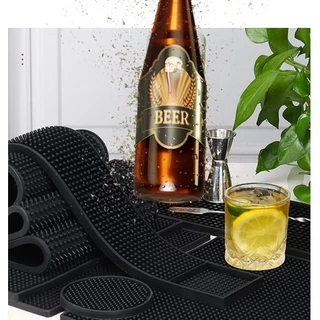 แผ่นยางกันลื่นกันหก Bar Mat แผ่นรองบาร์แมทกันลื่น สำหรับบาร์เครื่องดื่ม ร้านกาแฟ