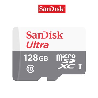 SANDISK แซนดิสก์ ULTRA MICRO SDXC การ์ด รุ่น SDSQUNR-128G-GN6MN C10 128GB สีขาว