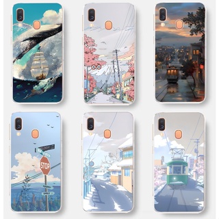 เคสโทรศัพท์มือถือ ซิลิโคนนิ่ม TPU สําหรับ Samsung Galaxy A41 A40 2019 A50S A50