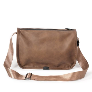 กระเป๋าสะพายข้างผู้ชาย Crossbody PU นิ่ม กันน้ำ มีช่องเยอะ