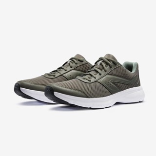 รองเท้าวิ่ง สีกากี รองเท้าออกกำลังกาย KALENJI RUN CUSHION MENS RUNNING SHOES-KHAKI