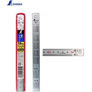 Shinwa ไม้บรรทัดสแตนเลส โครเมี่ยมแข็ง JIS เกรด 1