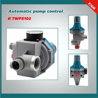 Total สวิทช์ควบคุมปั๊มน้ำอัตโนมัติ พร้อมเกจวัดแรงดัน รุ่นTWPS102 (Pressure Control)