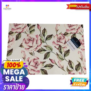 โมเมนโต แผ่นรองจาน PVC ลายดอกกุหลาบMOMENTO FLOWER PATTERN PVC PLACE MAT