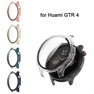 เคส PC แบบแข็ง และกระจกนิรภัย HD กันรอยขีดข่วน สําหรับ Huami Amazfit GTR4 GTR 4