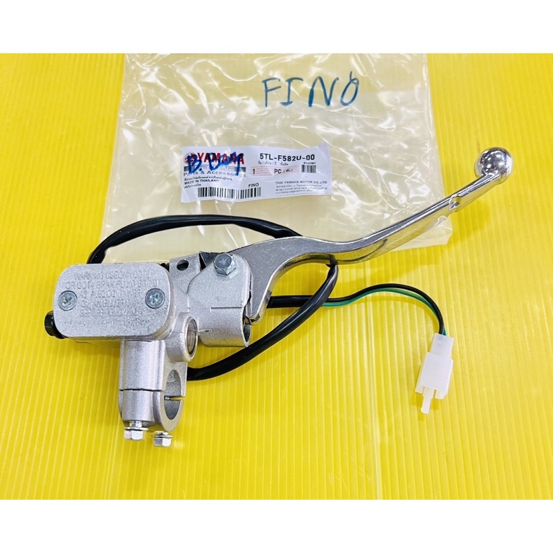 ปั้มดิสก์เบรคบน Mio ,Mio125 ,Fino พร้อมหูกระจก+สต็อปเบรคหน้า สีดำ อย่างดี(PICHIT) ปั้มดิสเบรคบนmio ปั้มดิสเบรคบนfino